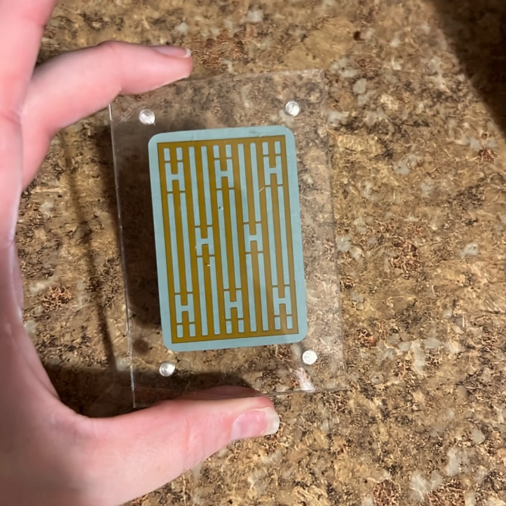 Hermes playing card in plastic case